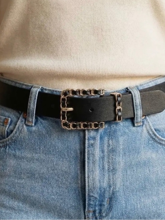 Trendy boutique Accessories - Braid Chain Buckle Belt
